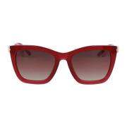 Hexagonale Zonnebril Bvlgari , Red , Unisex