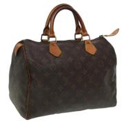 Pre-owned Canvas handbags Louis Vuitton Vintage , Brown , Dames