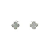 Pre-owned White Gold earrings Van Cleef & Arpels Pre-owned , Gray , Da...