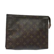 Pre-owned Canvas pouches Louis Vuitton Vintage , Brown , Dames