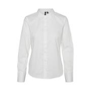 Aansluitende Blouse Wit Freewear Vero Moda , White , Dames