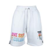 Katoenen Shorts met Trekkoord en Ritszakken Diego Venturino , White , ...