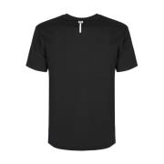 Mannen Ronde Hals Bedrukt T-shirt Les Hommes , Black , Heren