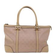 Pre-owned Canvas handbags Gucci Vintage , Pink , Dames