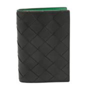 Pre-owned Leather wallets Bottega Veneta Vintage , Black , Heren