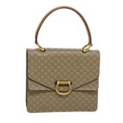 Pre-owned Canvas handbags Celine Vintage , Beige , Dames