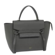 Pre-owned Leather handbags Celine Vintage , Gray , Dames