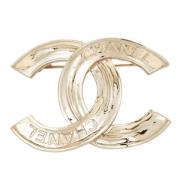 Pre-owned Metal chanel-jewelry Chanel Vintage , Yellow , Dames