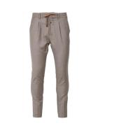 Elegant Tapered Wool Trousers Cruna , Beige , Heren