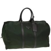 Pre-owned Nylon travel-bags Prada Vintage , Green , Dames