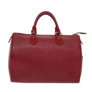 Pre-owned Leather louis-vuitton-bags Louis Vuitton Vintage , Red , Dam...