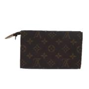 Pre-owned Canvas pouches Louis Vuitton Vintage , Brown , Dames