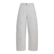 Lichtgrijze Denim Wijde Pijp Jeans Studio Nicholson , Gray , Dames