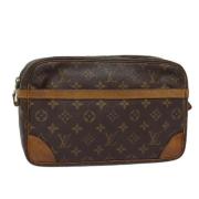 Pre-owned Canvas clutches Louis Vuitton Vintage , Brown , Dames