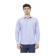 Italiaanse Kraag Knoopshirt Trend Baldinini , Blue , Heren