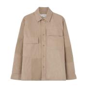 Wit Patchwork Overshirt JW Anderson , Beige , Heren