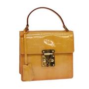 Pre-owned Leather handbags Louis Vuitton Vintage , Yellow , Dames