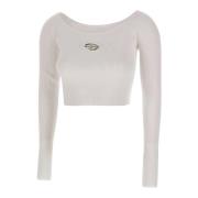 Witte Top voor Vrouwen Diesel , White , Dames