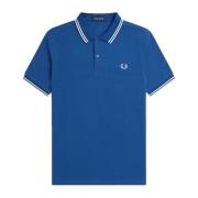 Slim Fit Twin Tipped Polo Fred Perry , Blue , Heren