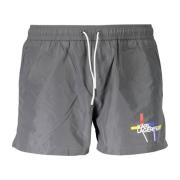 Heren Grijs Strandkleding Boxershorts Karl Lagerfeld , Gray , Heren