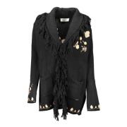 Zwart Vest met Lange Mouwen Blugirl , Black , Dames