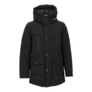 Zwarte Heren Jassen Woolrich , Black , Heren