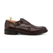 Heren Platte Leren Loafers Duca di Morrone , Brown , Heren