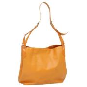 Pre-owned Leather shoulder-bags Louis Vuitton Vintage , Orange , Dames