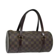 Pre-owned Canvas handbags Louis Vuitton Vintage , Brown , Dames