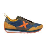 Blauwe Sportieve Textiel Sneakers Munich , Multicolor , Heren