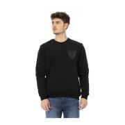 Sweatshirt met Logo Print Automobili Lamborghini , Black , Heren