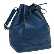 Pre-owned Leather shoulder-bags Louis Vuitton Vintage , Blue , Dames