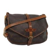 Pre-owned Canvas shoulder-bags Louis Vuitton Vintage , Brown , Dames