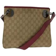 Pre-owned Canvas gucci-bags Gucci Vintage , Beige , Dames