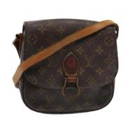 Pre-owned Canvas shoulder-bags Louis Vuitton Vintage , Brown , Dames