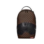 Transparante ogen rugzak bruin ruit Sprayground , Brown , Unisex