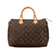 Pre-owned Canvas handbags Louis Vuitton Vintage , Brown , Dames