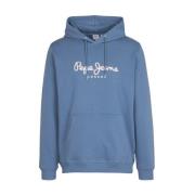 Moderne hoodie voor mannen Pepe Jeans , Blue , Heren