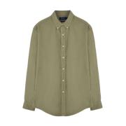 Groene Button-Down Overhemd Ralph Lauren , Green , Heren