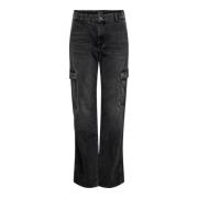 Cargo Jeans voor vrouwen Only , Black , Dames