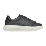 Zwarte Sportieve Synthetische Sneakers Guess , Black , Heren