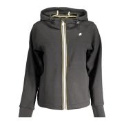 Hoodie met rits zwart K-Way , Black , Dames