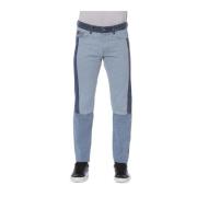 Stijlvolle Jeans met Voor- en Achterzakken Trussardi , Blue , Heren