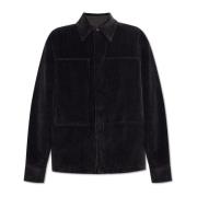 Ribfluwelen jas Jil Sander , Black , Dames