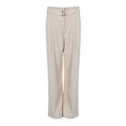 Klassieke hoge taille broek Liu Jo , White , Dames