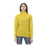 Trendy Sweater - Lange Mouwen - Dolcevita Baldinini , Yellow , Dames