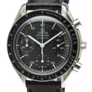 Pre-owned Leather watches Omega Vintage , Black , Dames