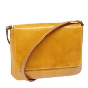 Pre-owned Leather shoulder-bags Louis Vuitton Vintage , Yellow , Dames