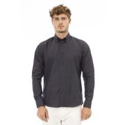 Button-Down Overhemd Oxford Stijl Baldinini , Gray , Heren