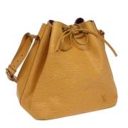 Pre-owned Leather shoulder-bags Louis Vuitton Vintage , Yellow , Dames